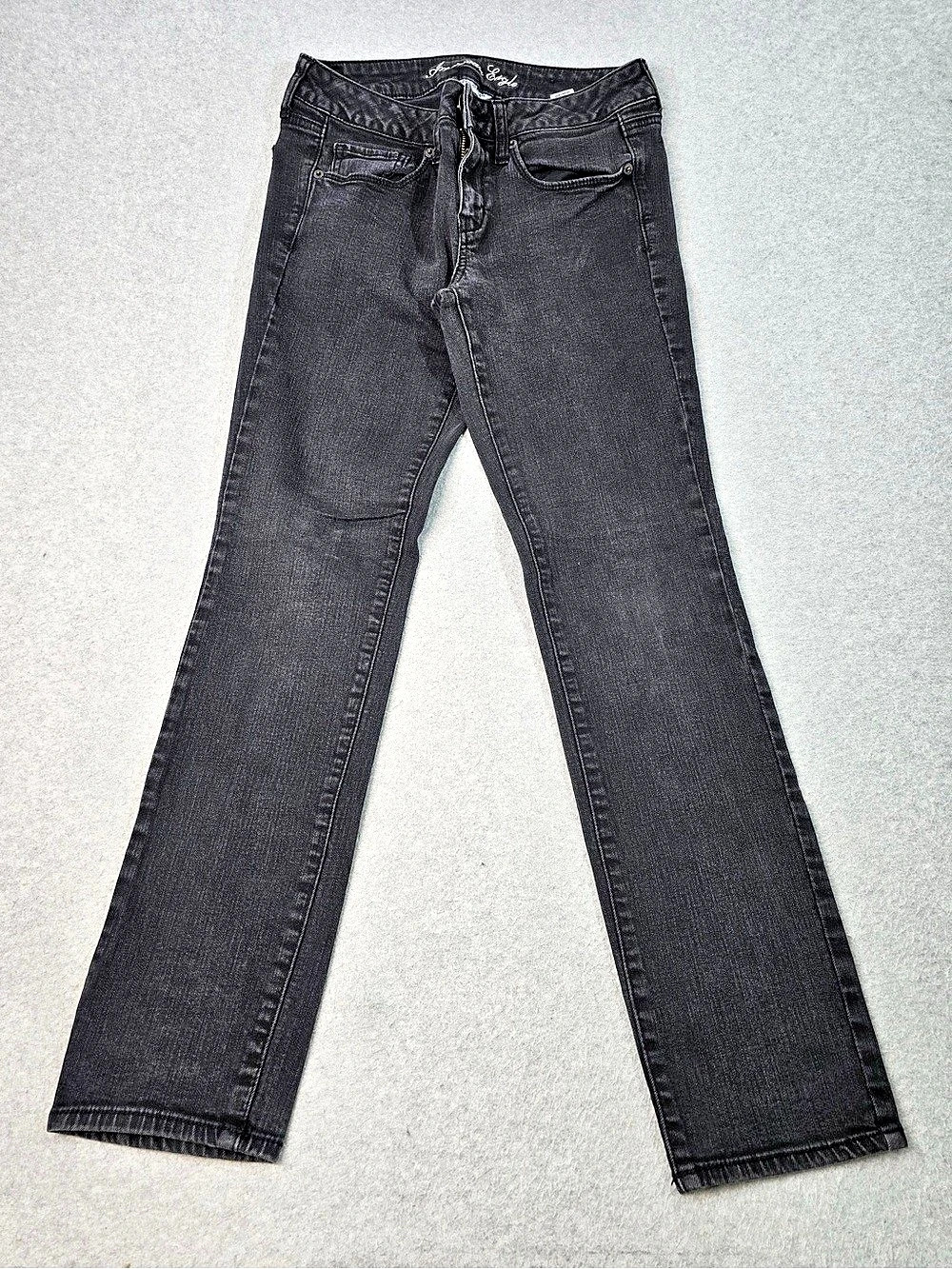 American Eagle Super Stretch Skinny Black Skinny Jeans Size 8 Like New